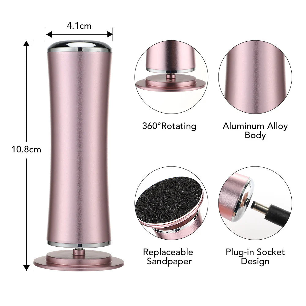 Electric Foot Grinder Calluses Removing Pedicure Device Kit