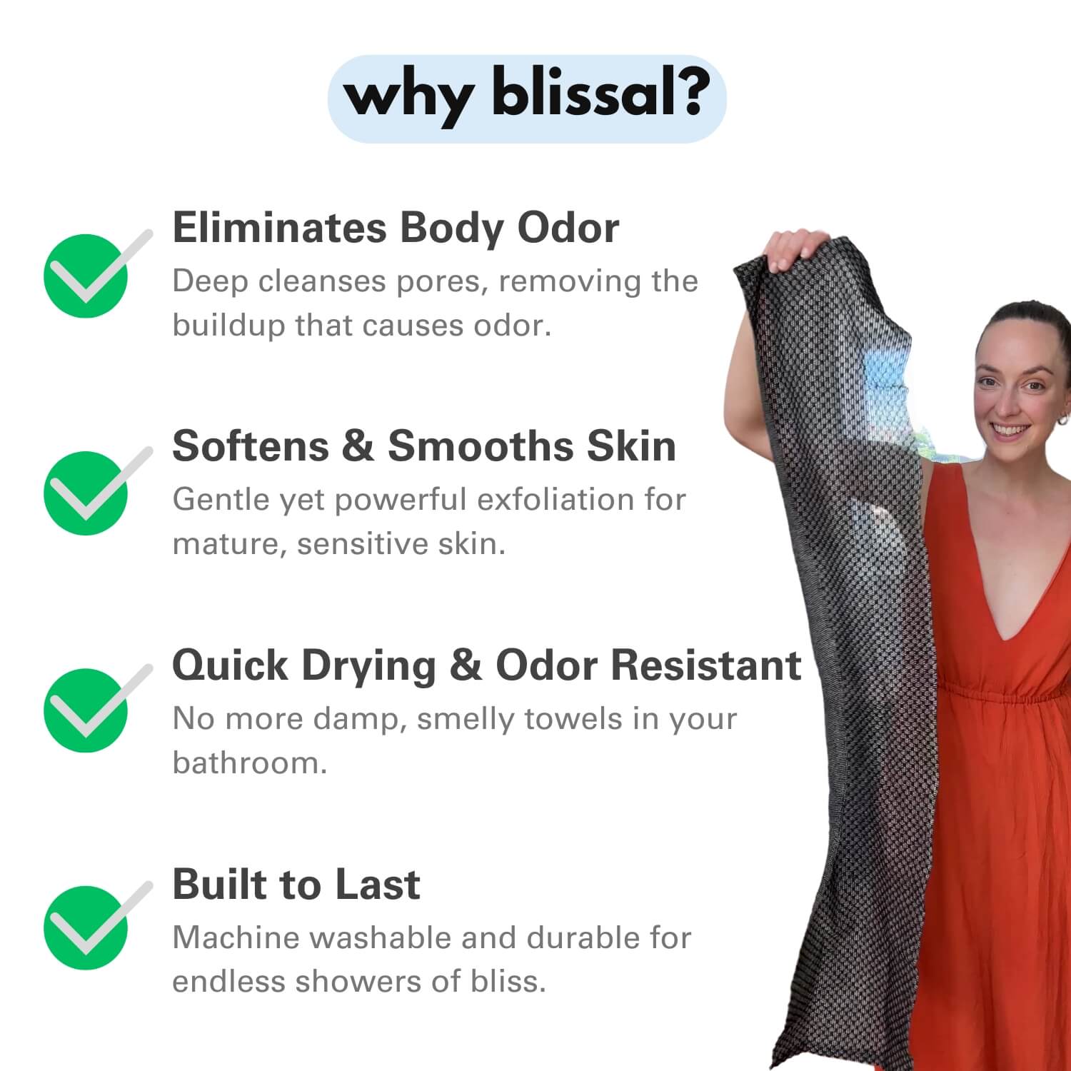 Exfoliating Antibacterial Shower Towel