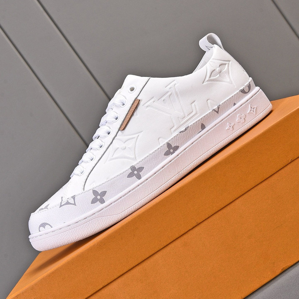 Luxury Pattern Two Tone Trendy Low-top Shoes