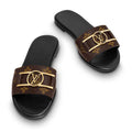 Women's classic versatile one-button slippers XJ10032211