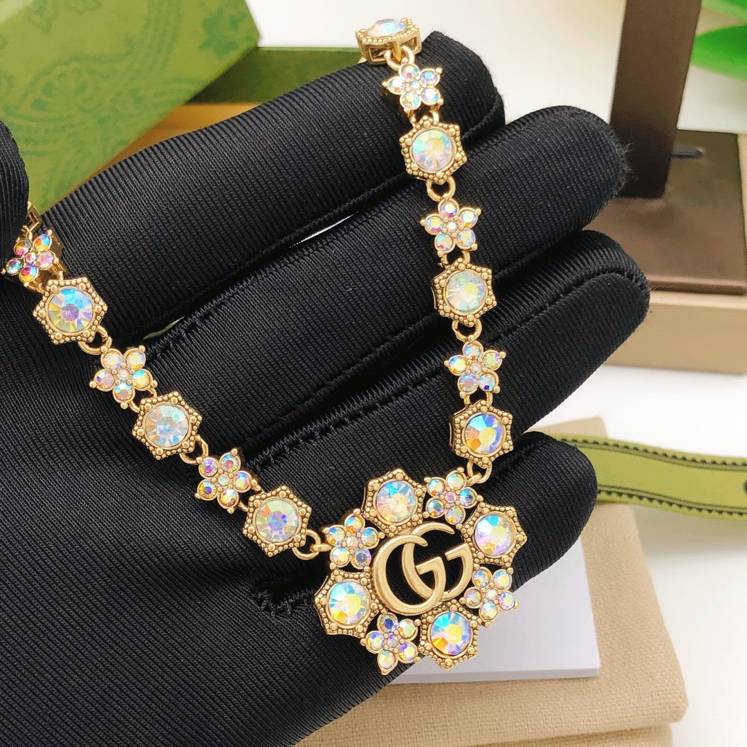 G fashionable stone necklace XC0723103006