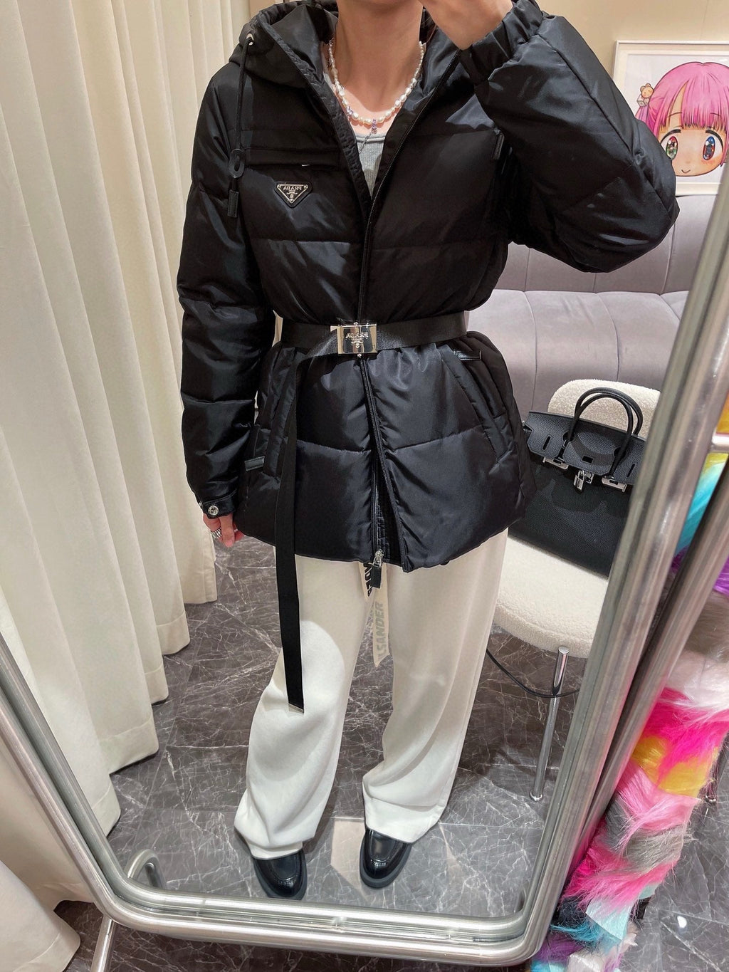 PRD fashion triangle logo down jacket 0724111208