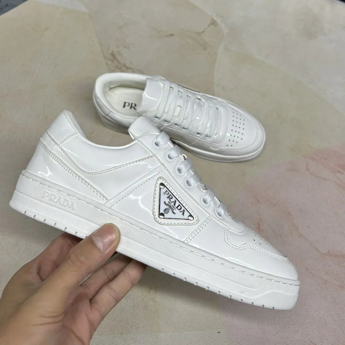 P New Women's Shoes Casual Shoes Triangle Buckle Lace-up Sneakers 1024060508