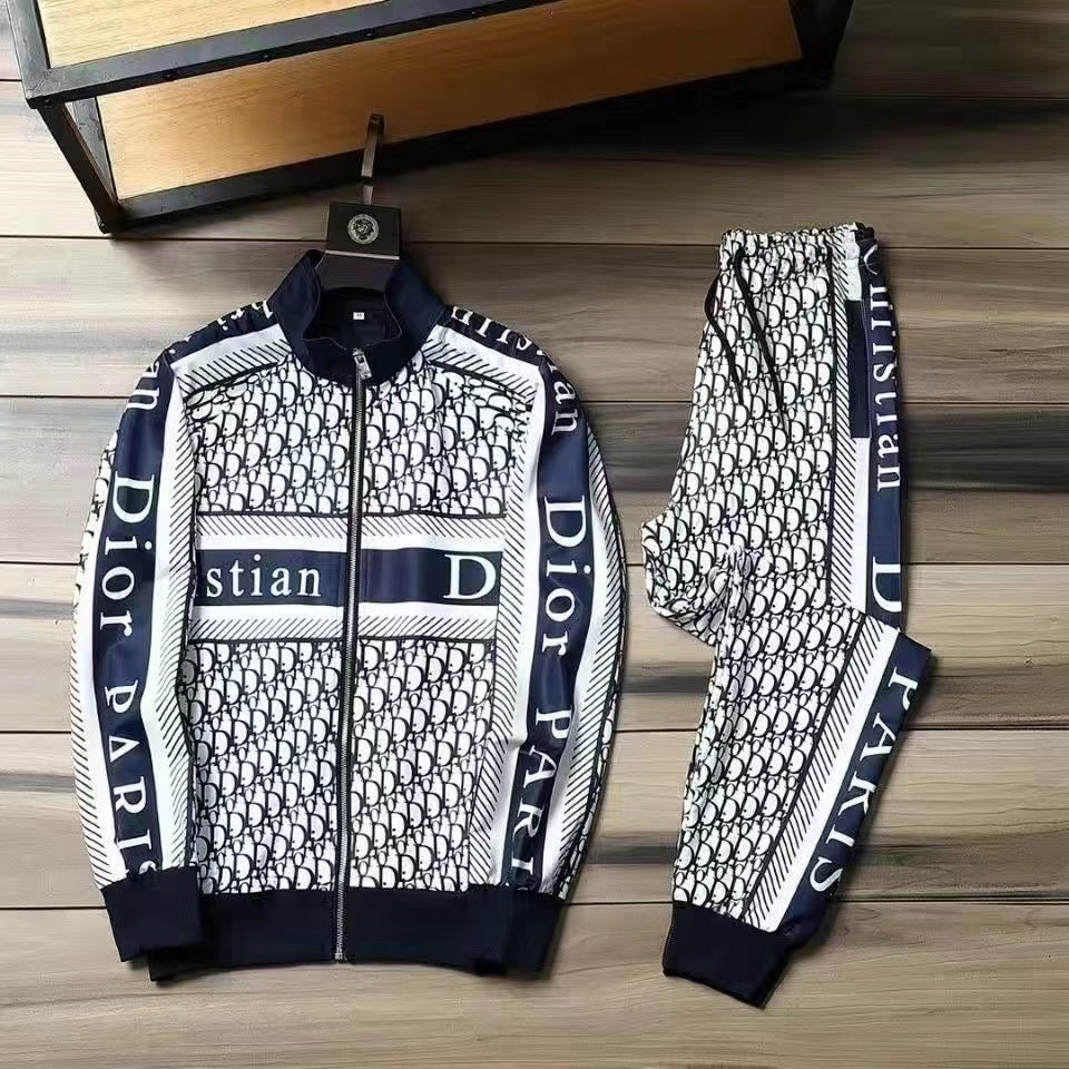 New fashion men's color sports suit
