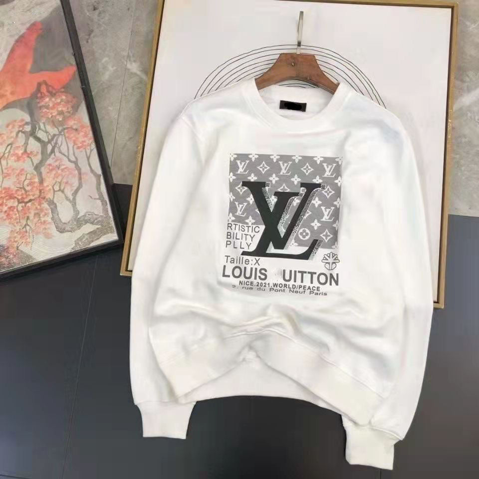 Autumn and winter new letter classic round neck sweater print loose  120806
