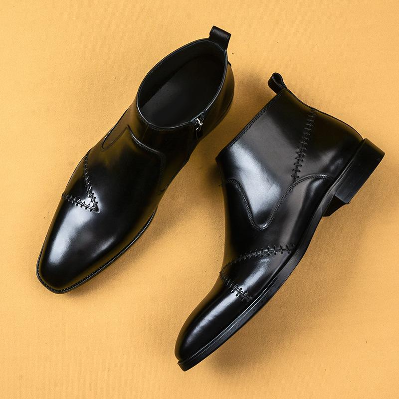 Vintage Zip Cowboy Chelsea Boots