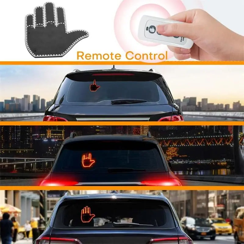 Funny Car Window LED Sign