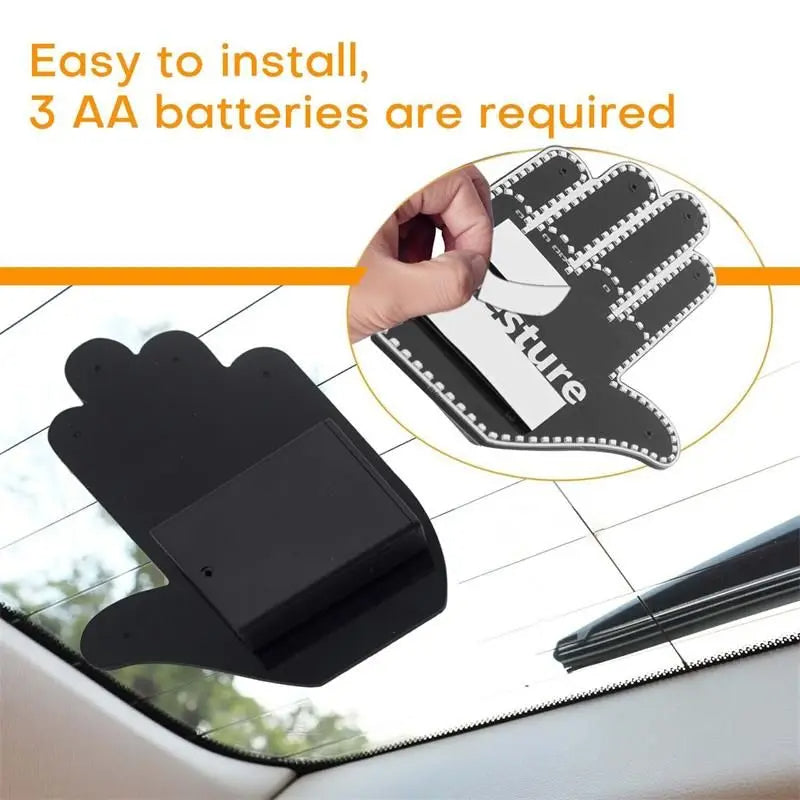 Funny Car Window LED Sign