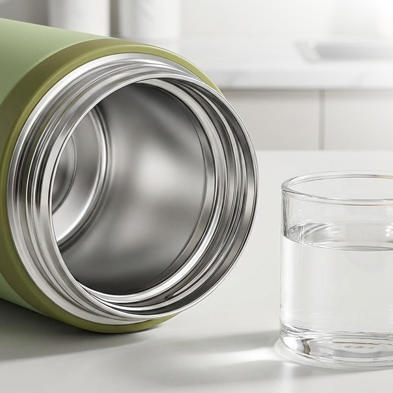 🏆Flash Sale 59% OFF⚡5K+ SOLD! 💥Stainless Steel Vacuum Insulated Bottle with Lidded Cup